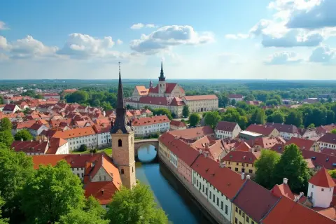 Malownicze miasteczko z kanałem i kościołami, idealne na jednodniowy wypad. Ciekawe miejsca w Polsce czekają!