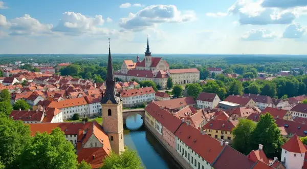 Malownicze miasteczko z kanałem i kościołami, idealne na jednodniowy wypad. Ciekawe miejsca w Polsce czekają!