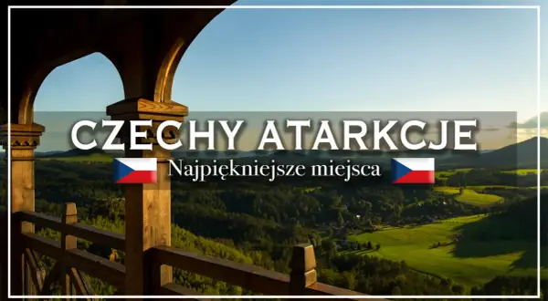 Widok z drewnianej wieży na malownicze krajobrazy Czech, gdzie bohemia zachwyca zielonymi wzgórzami i sielskimi wioskami.